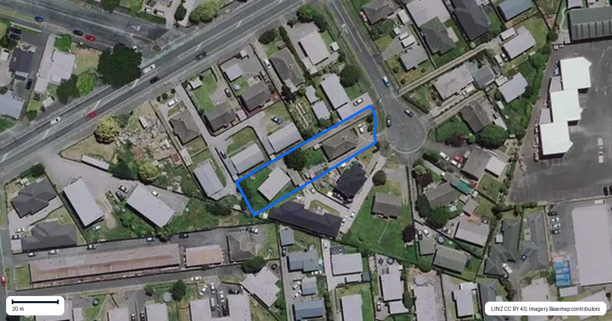 Property context map for 7 Hawk Street, Frankton, Hamilton