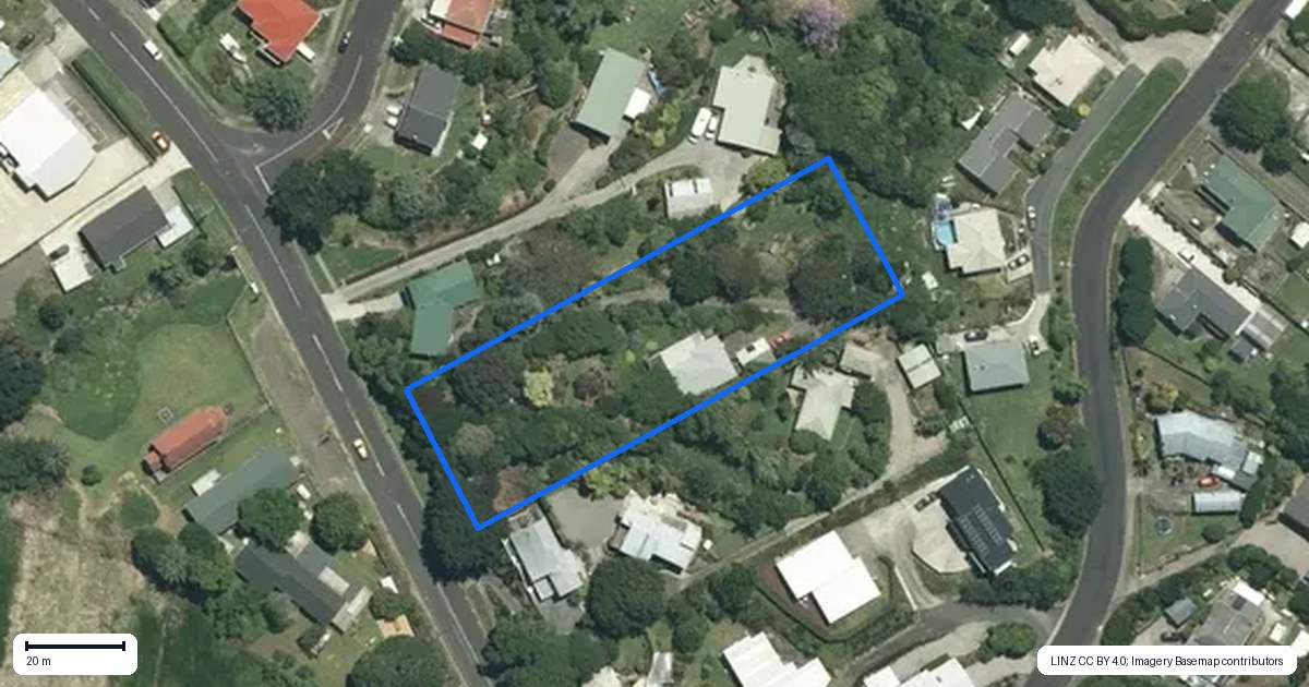 Property context map for 334 Parawai Road, Thames