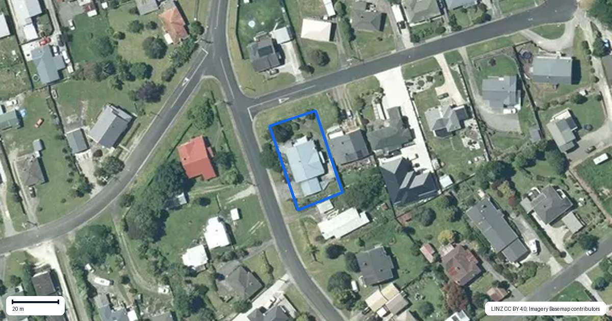 Property context map for 59 Queen Street, Te Kuiti