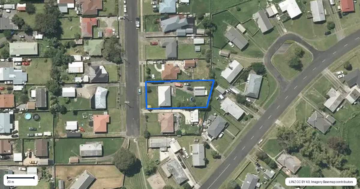 Property context map for 4 Bailey Street, Huntly