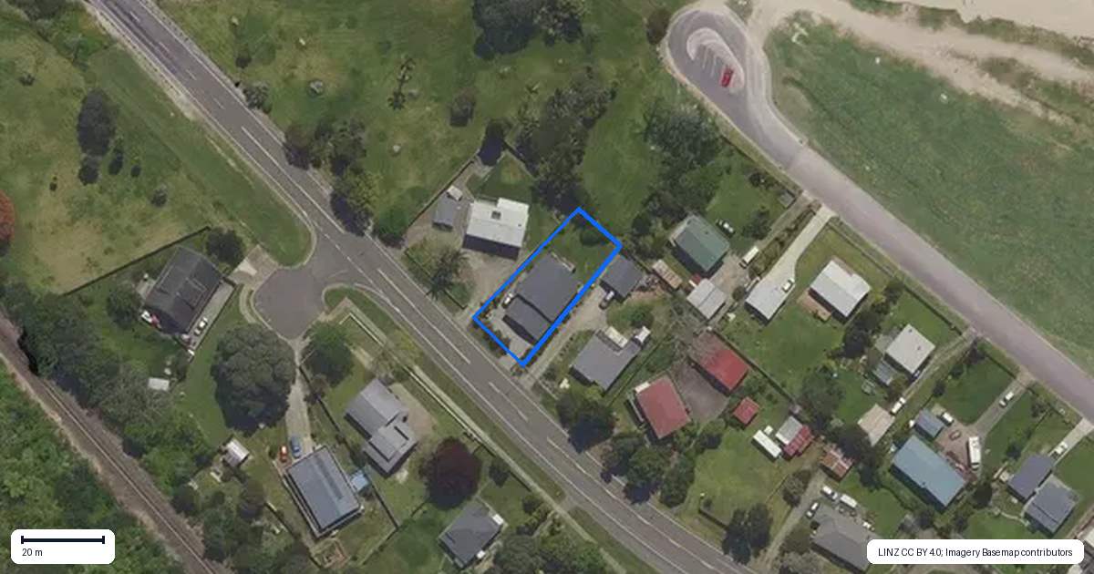Property context map for 90 Arawa Street, Matata