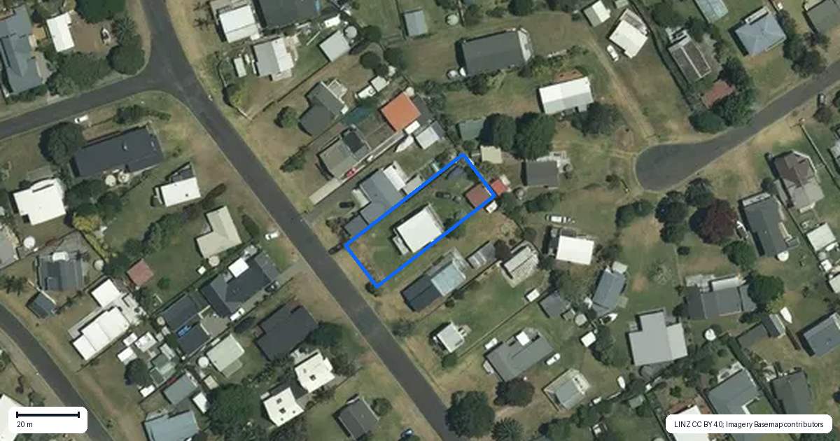 Property context map for 20 Oyster Drive, Cooks Beach, Whitianga