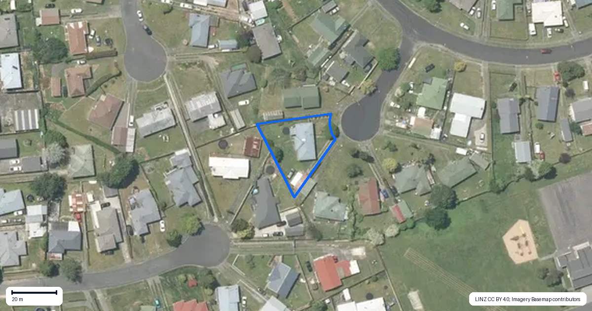 Property context map for 4 Koropio Place, Tokoroa