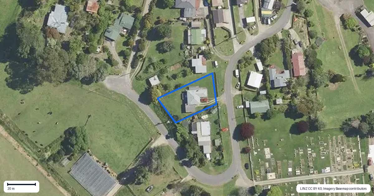 Property context map for 54 Spencer Avenue, Maketu