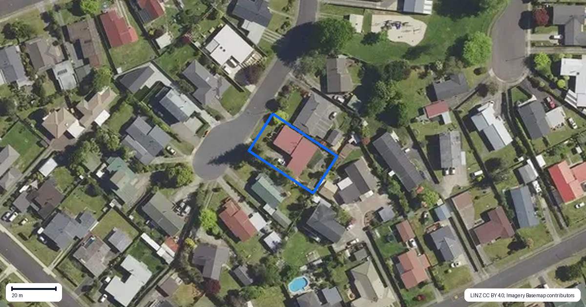 Property context map for 16 Hapi Street, Pomare, Rotorua