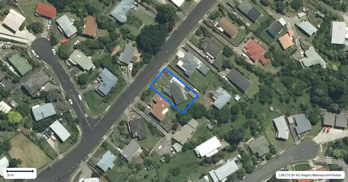 Property context map for 212 Waikiekie Road, Thames