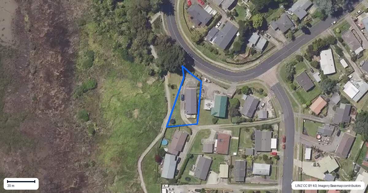 Property context map for 9 Westwood Street, Bellevue, Tauranga