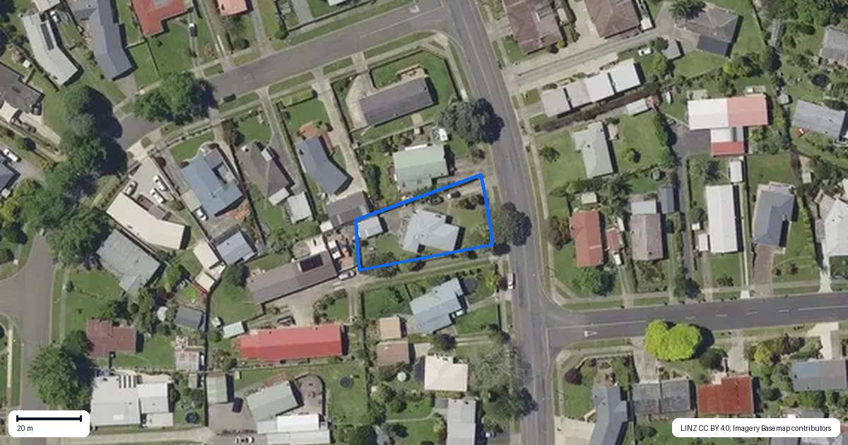 Property context map for 228 King Street, Whakatane