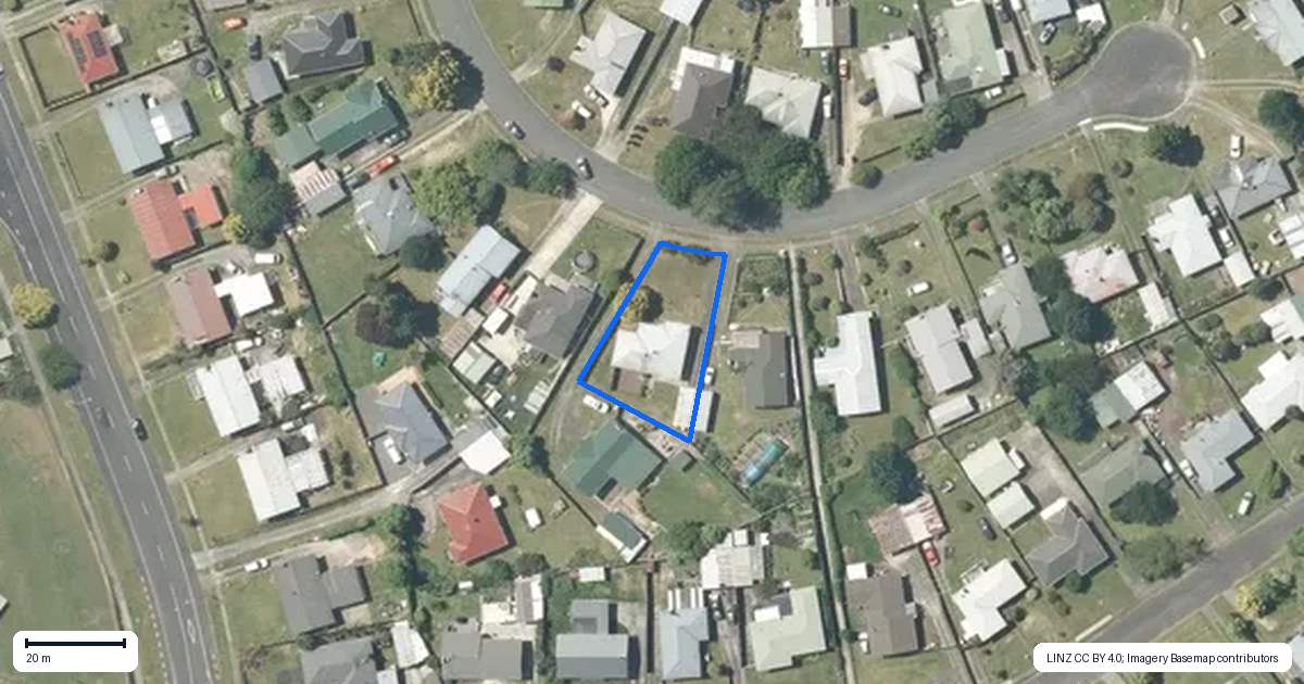 Property context map for 16 Kotuku Place, Tokoroa
