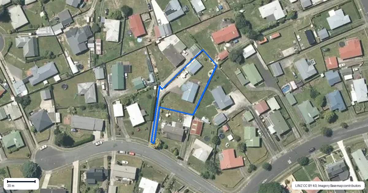 Property context map for 8 Waipuna Place, Tokoroa