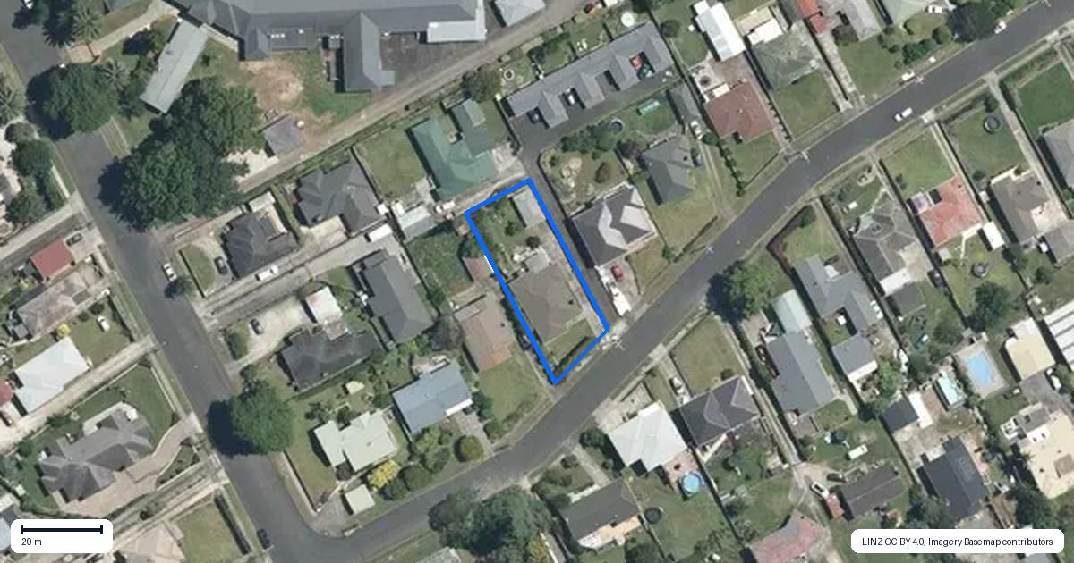 Property context map for 3 Osborne Avenue, Morrinsville