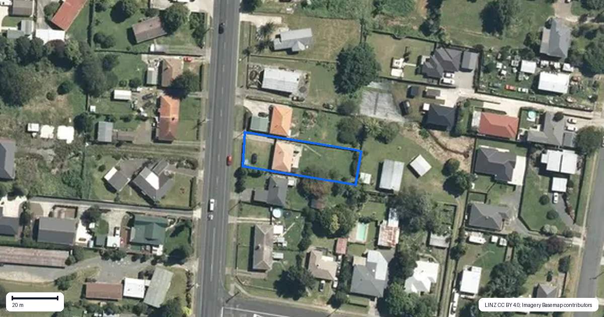 Property context map for 77 Lyon Street, Kihikihi, Te Awamutu