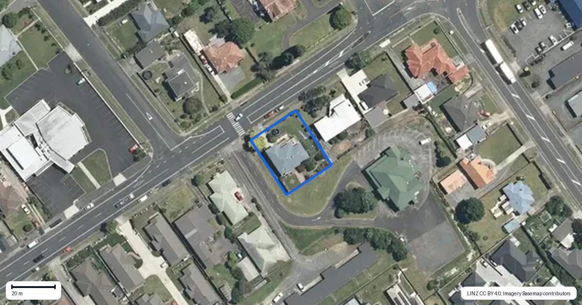 Property context map for 386 Thames Street, Morrinsville