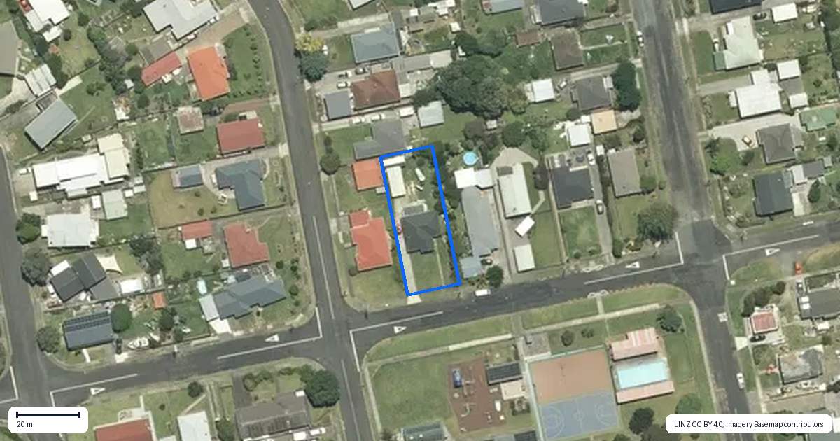 Property context map for 208 Ensor Street, Thames