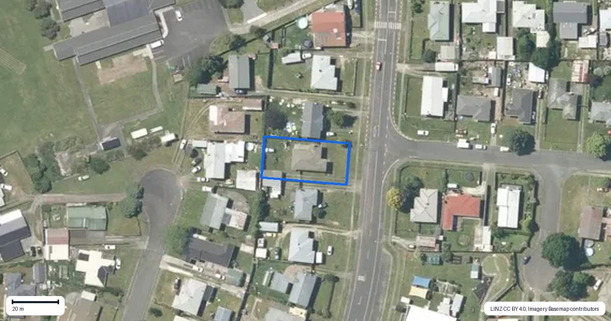 Property context map for 34 Tainui Street, Tokoroa