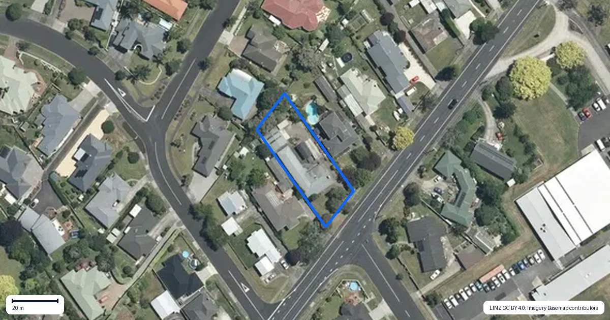 Property context map for 89 Coronation Road, Morrinsville