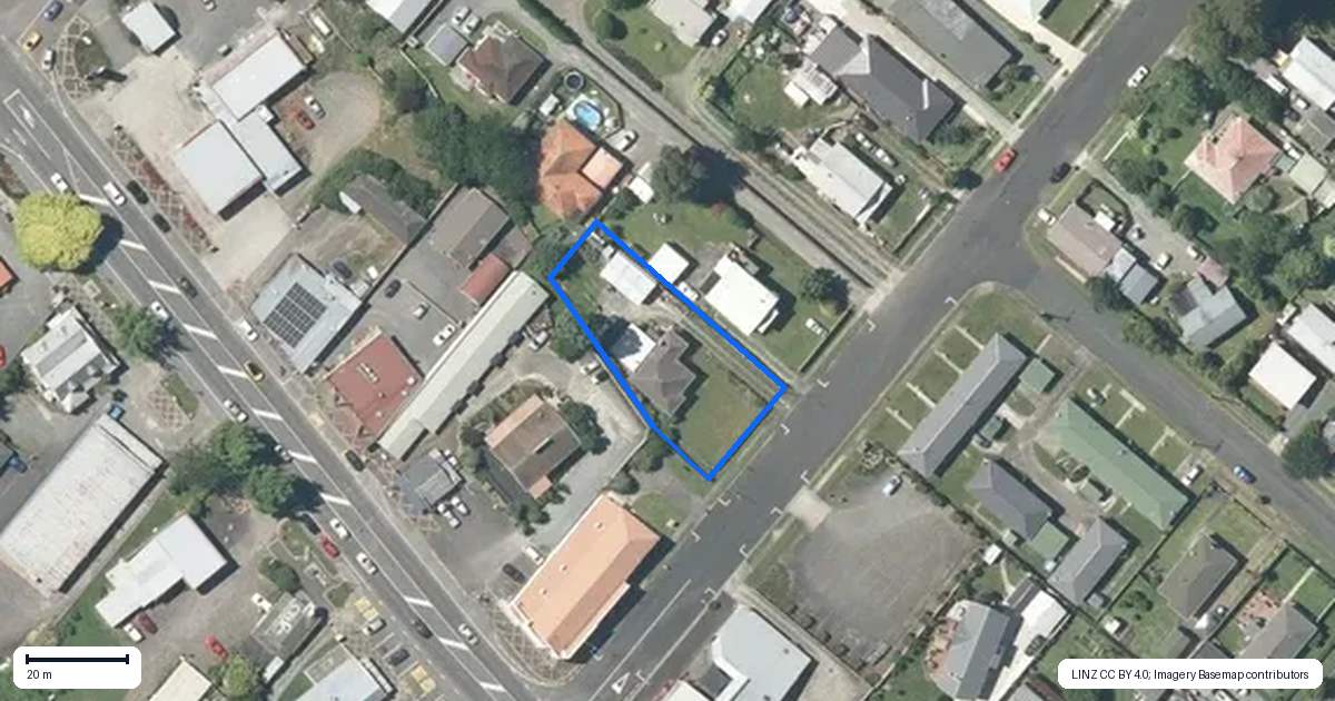 Property context map for 6 Station Street, Tirau