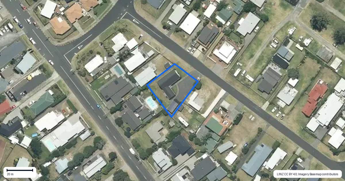 Property context map for 103 Beverley Terrace, Whangamata