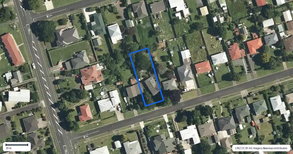 Property context map for 6 Henton Street, Te Aroha