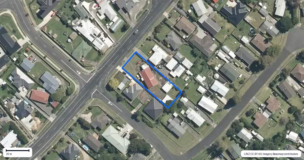 Property context map for 1074 Te Rahu Road, Te Awamutu