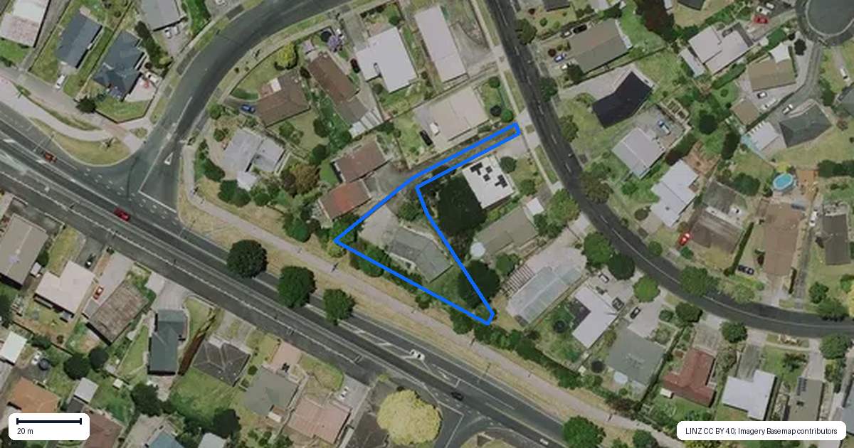 Property context map for 8 Pelorus Street, Glenview, Hamilton