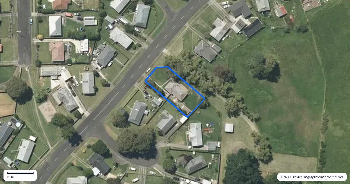 Property context map for 20 Rosser Street, Huntly