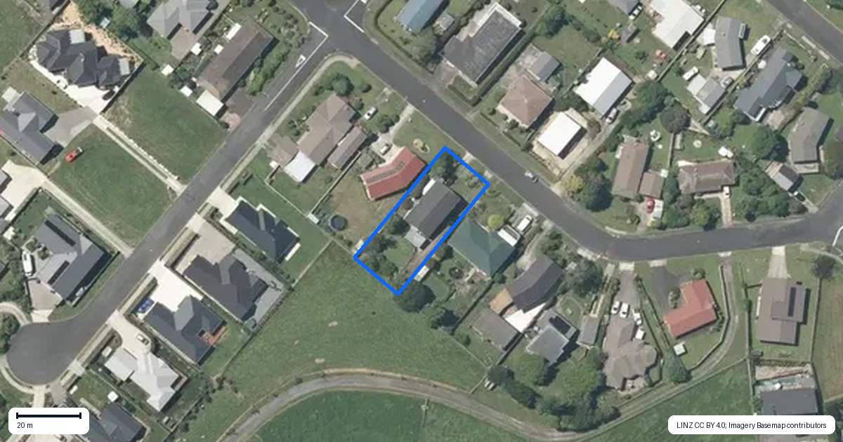 Property context map for 22 Hillcrest Street, Tirau