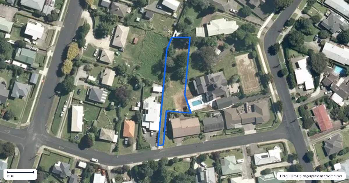 Property context map for 90 Collins Avenue, Te Awamutu