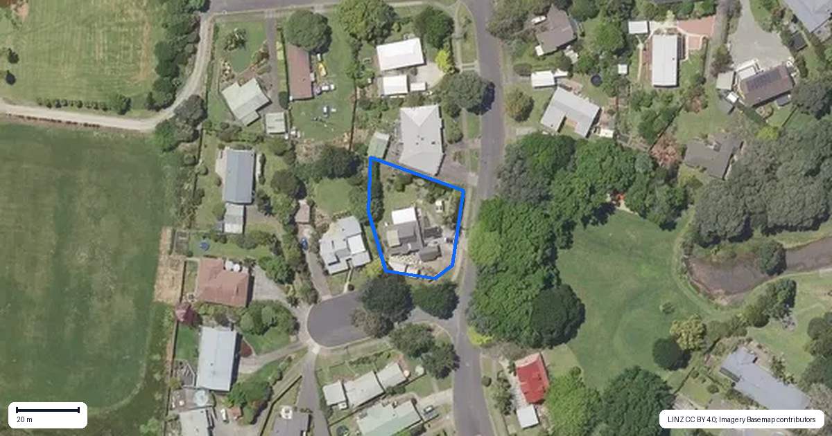 Property context map for 5 Pohutukawa Drive, Athenree, Waihi Beach
