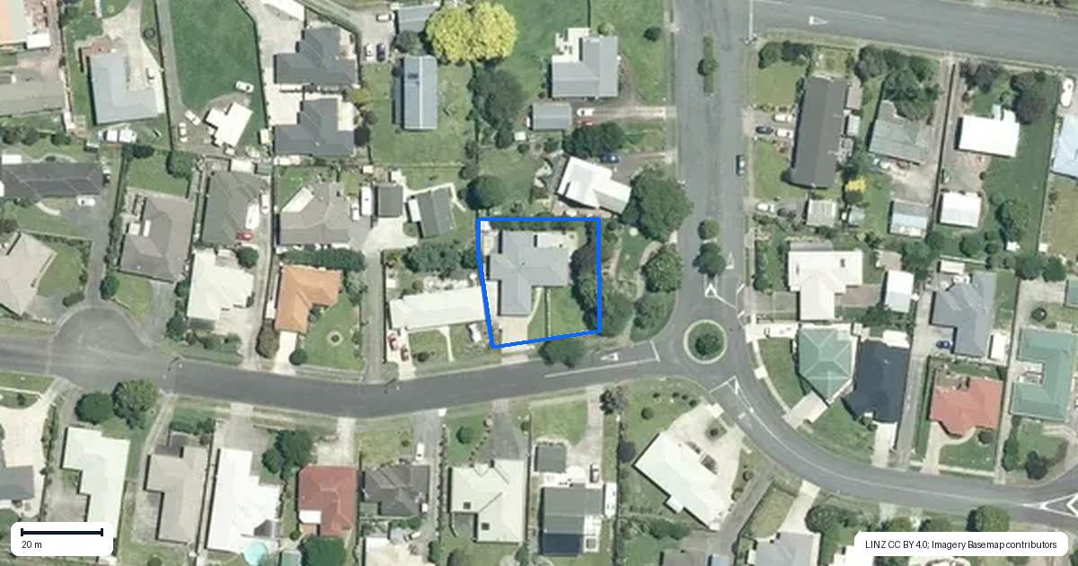 Property context map for 1 Harris Place, Ngatea