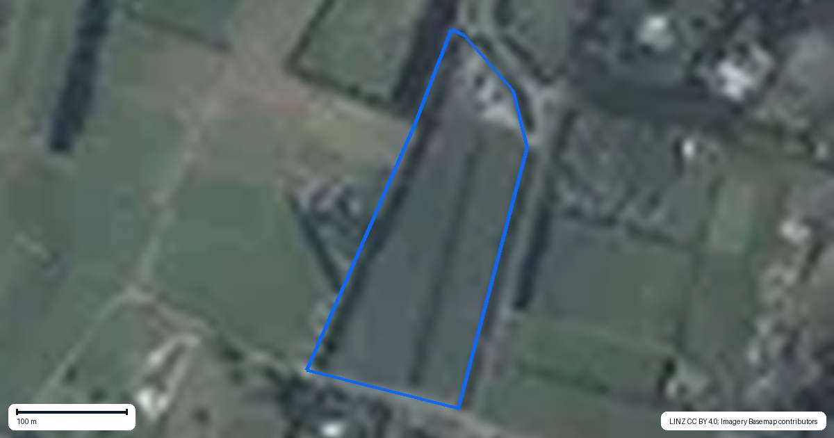 Property context map for 640 Esdaile Road, Whakamarama