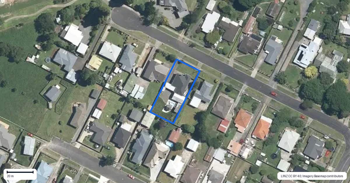 Property context map for 12 Dawson Street, Matamata
