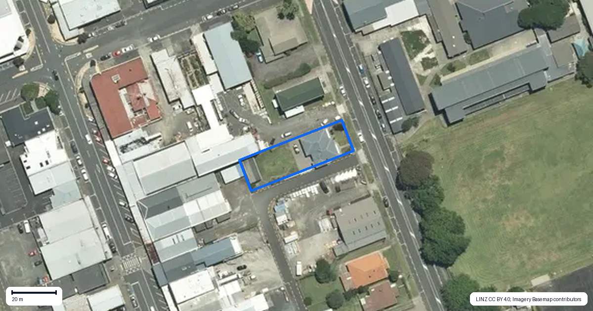 Property context map for 413 Mackay Street, Thames