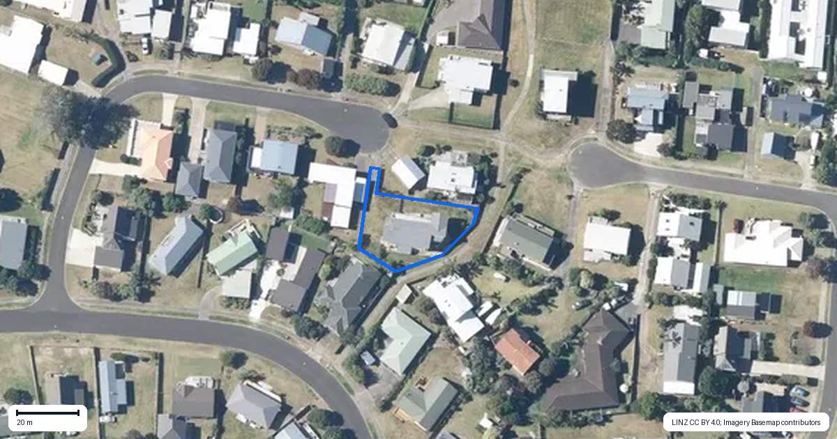 Property context map for 110 Corokia Place, Matarangi, Whitianga