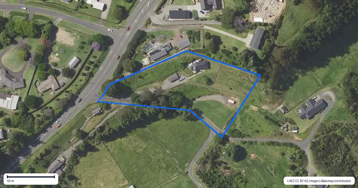 Property context map for 435 Cambridge Road, Tauriko, Tauranga