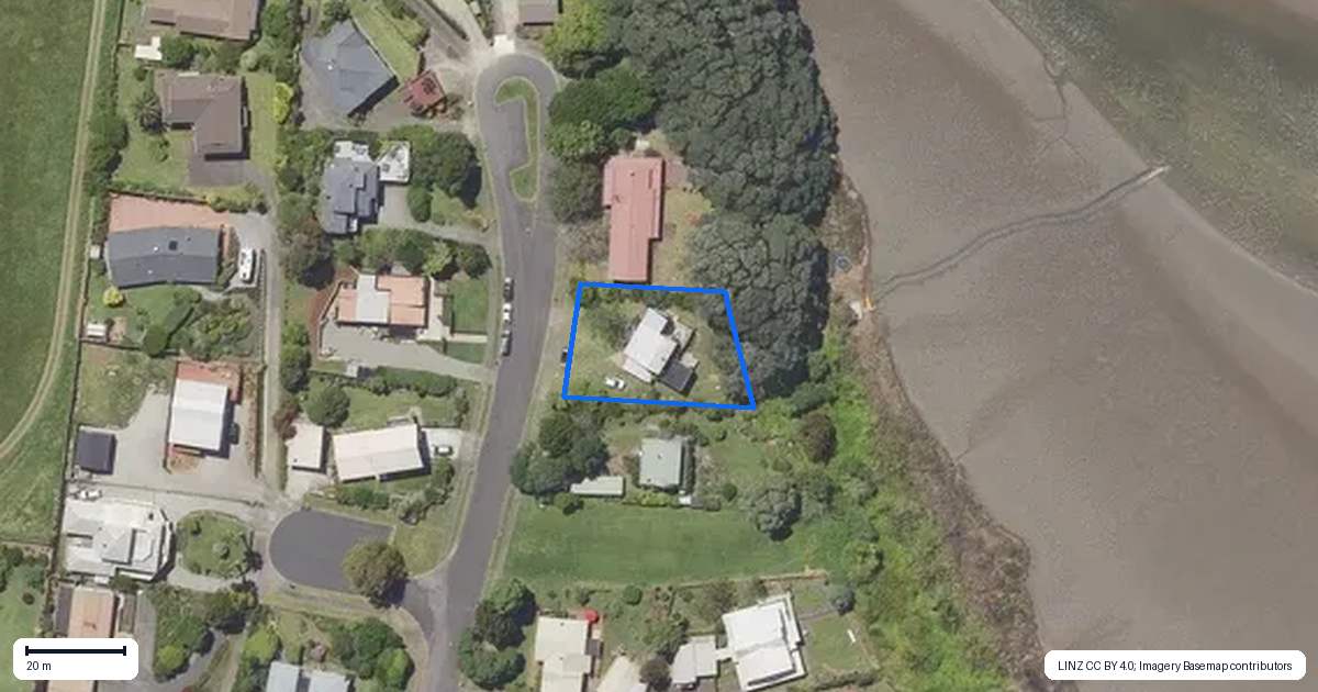 Property context map for 26 Pohutukawa Drive, Athenree, Waihi Beach