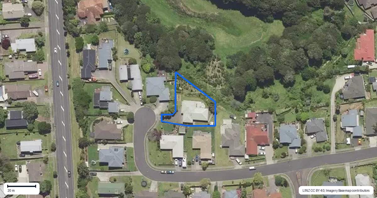 Property context map for 18 Vanderbilt Place, Welcome Bay, Tauranga