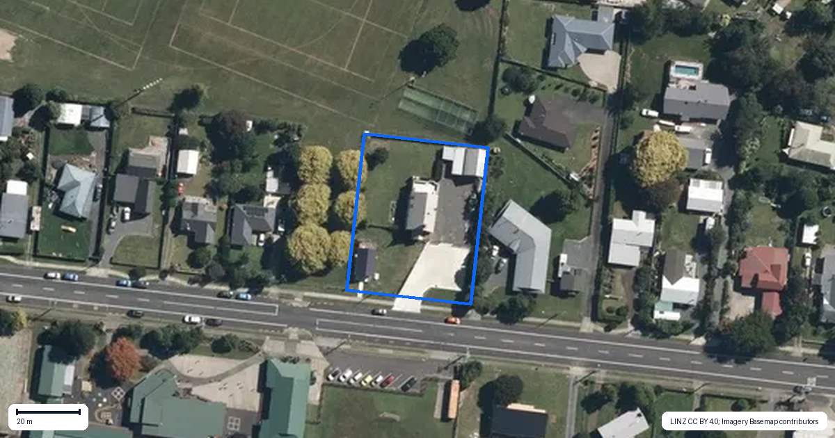 Property context map for 221 Beechey Street, Pirongia