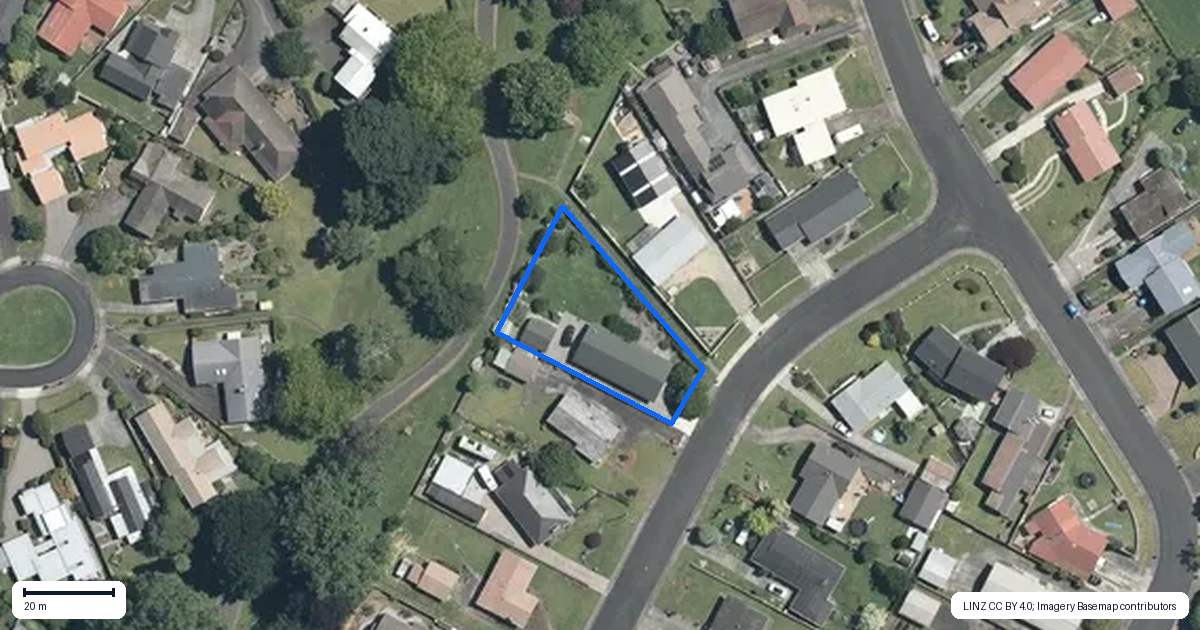Property context map for 18 Sim Street, Matamata
