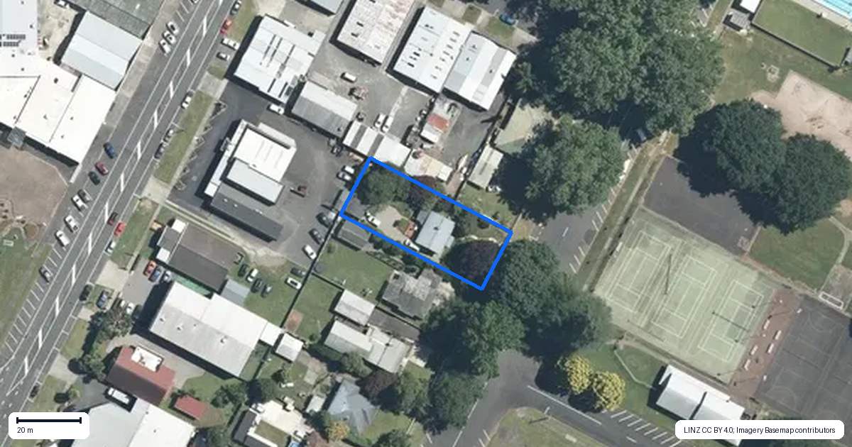 Property context map for 13 Meura Street, Matamata