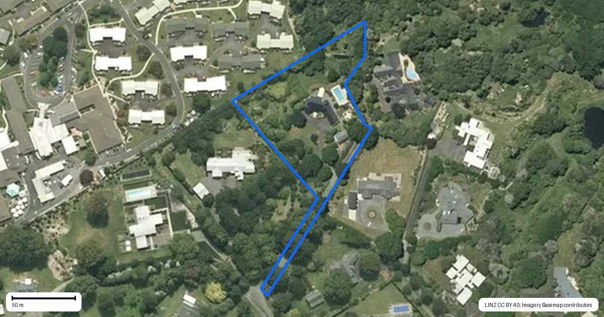 Property context map for 111C Bollard Road, Tamahere, Hamilton