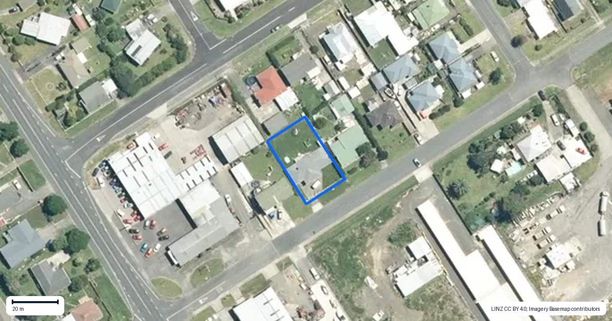 Property context map for 6 Flora Street, Paeroa