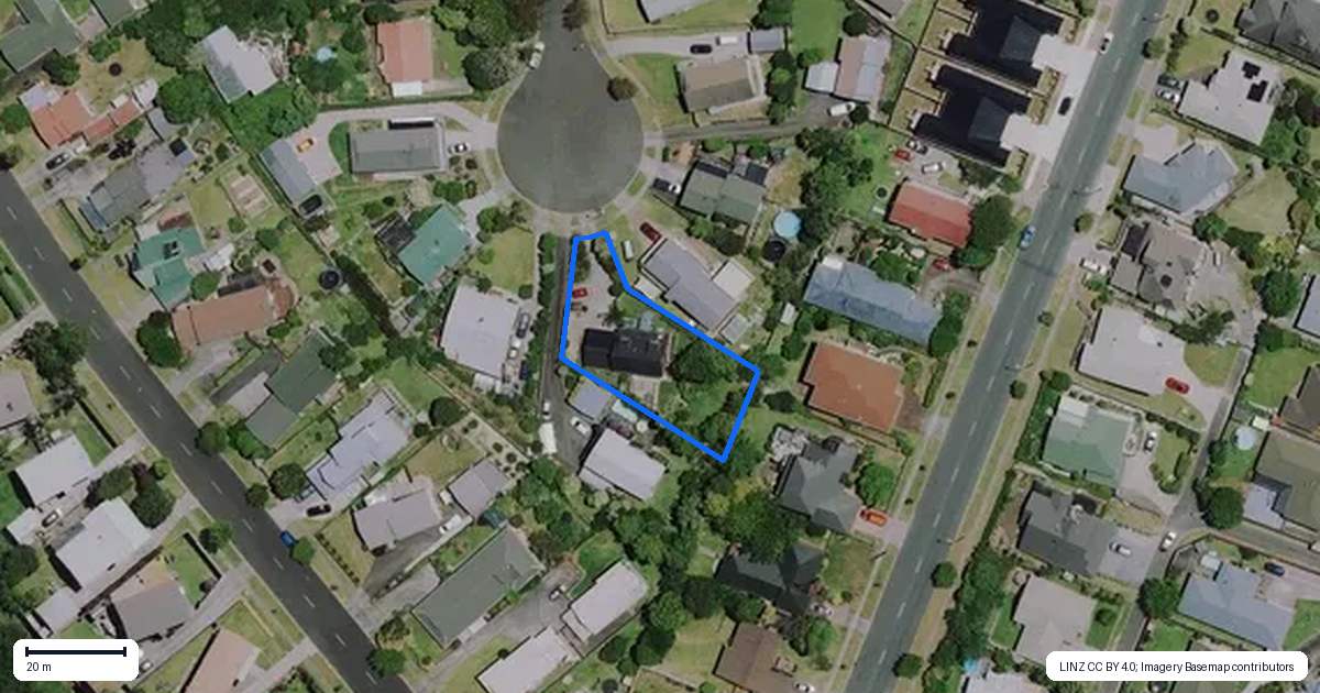 Property context map for 15 Judena Place, Pukete, Hamilton