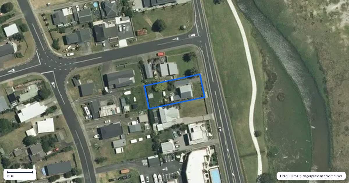 Property context map for 74 Buffalo Beach Road, Whitianga