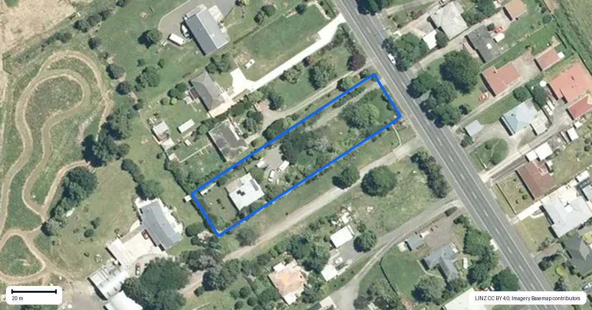 Property context map for 68 Puke Road, Paeroa