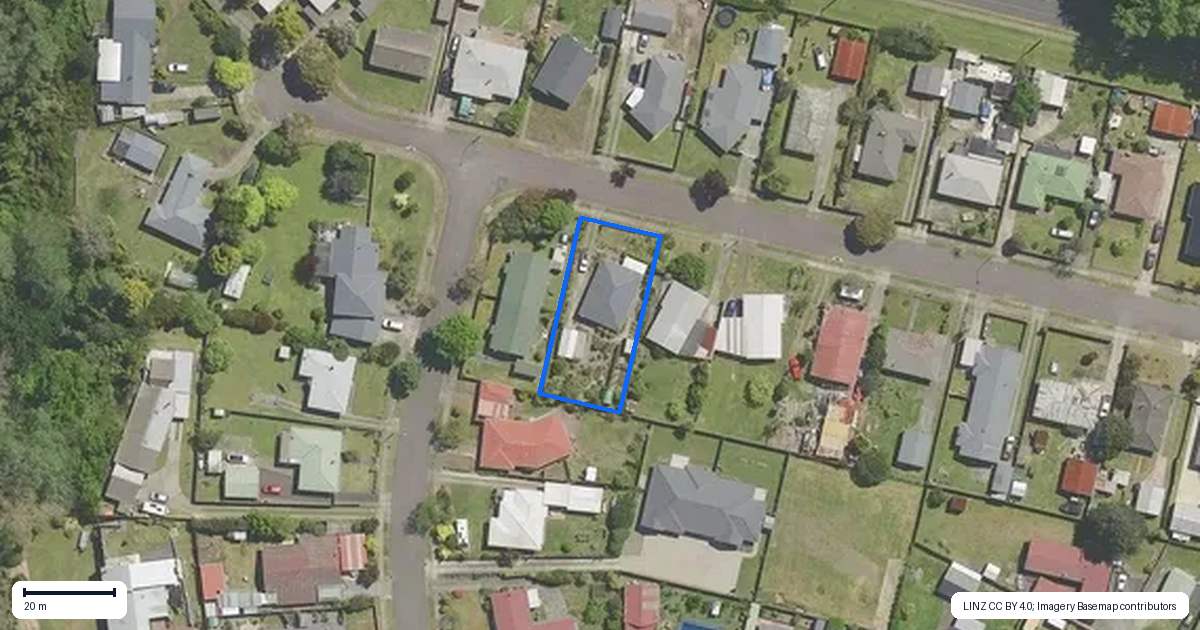 Property context map for 24 Hinemotu Avenue, Kawerau