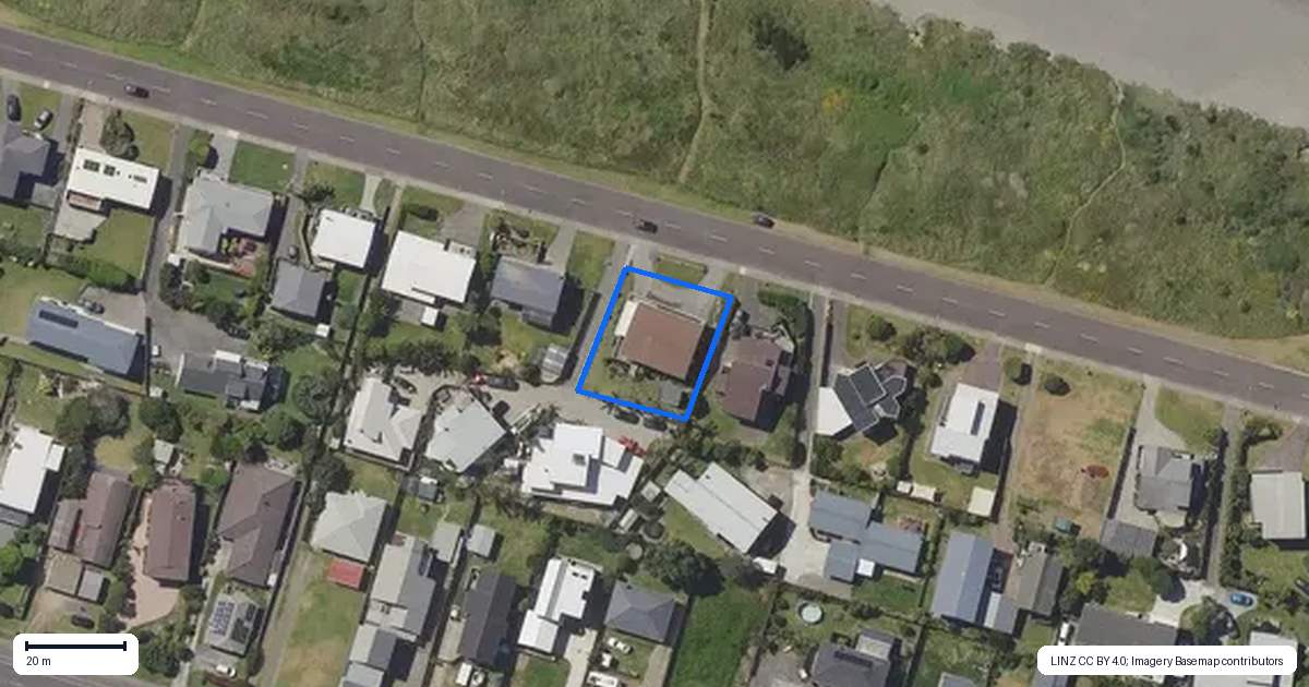 Property context map for 26 Ocean Road, Ohope