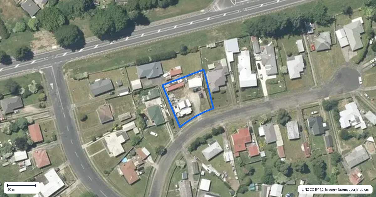 Property context map for 16 Melrose Place, Tokoroa