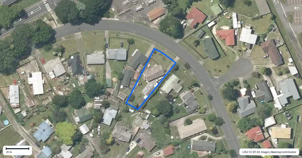 Property context map for 60 Aotea Crescent, Tokoroa