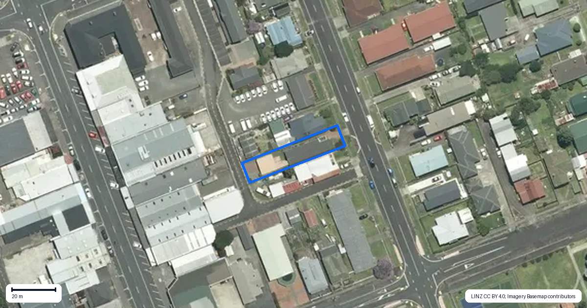 Property context map for 309 Mackay Street, Thames